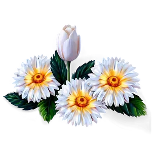 Elegant White Flowers Arrangement Png 05242024 PNG Image