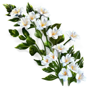 Elegant White Flowers Arrangement Png Pvj18 PNG Image