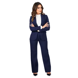 Elegant Women's Business Suit Png Tbq PNG Image