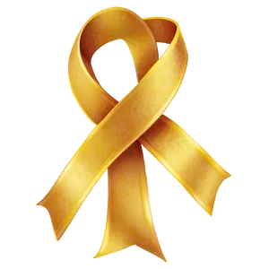 Elegant Yellow Ribbon Knot Png Sco PNG Image