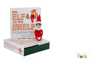 Elf On The Shelf Bookand Figure PNG Image