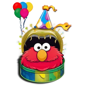 Elmo Face For Birthday Invitations Png Duh PNG Image