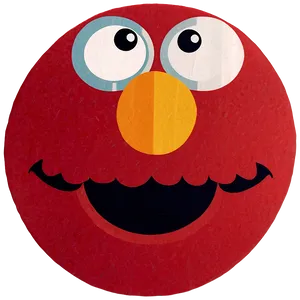 Elmo Face Party Favor Design Png 06212024 PNG Image