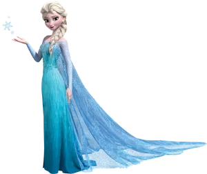 Elsa Creating Snowflake Frozen PNG Image