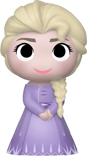 Elsa Funko Pop Figure PNG Image