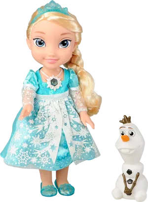 Elsaand Olaf Dolls Frozen PNG Image