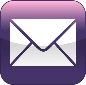 Email App Icon Purple PNG