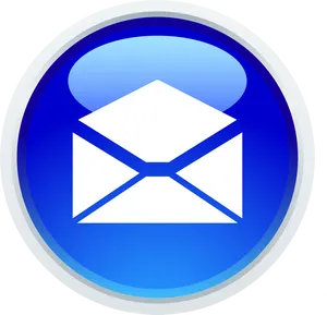 Email Icon Blueand White PNG Image
