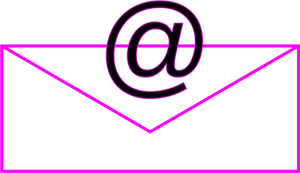 Email Icon Purple Outline PNG Image