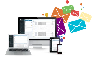 Email Management Software Display PNG Image