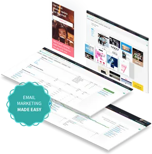 Email Marketing Software Interface PNG