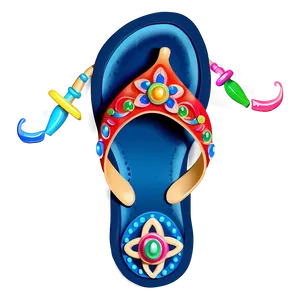 Embellished Chancla Graphic Png Moa65 PNG Image