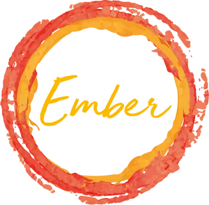 Ember Logo Flame Circle PNG