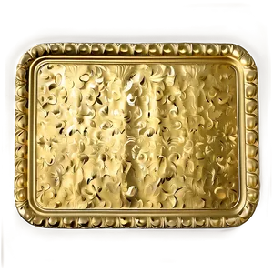 Embossed Gold Plate Png Dgn PNG Image