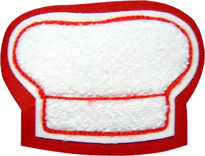 Embroidered Chef Hat Patch PNG Image