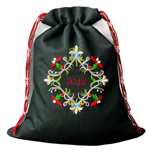 Embroidered Santa Sack Png 90 PNG Image