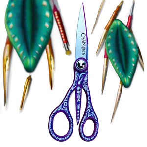 Embroidery Scissors Png Fqf93 PNG Image