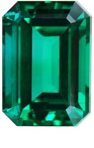 Emerald Gemstone Cutand Polished PNG Image