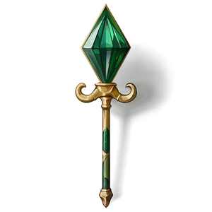 Emerald Scepter Png 06282024 PNG Image