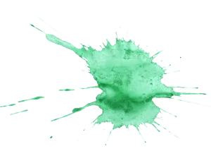 Emerald_ Splash_ Watercolor_ Texture PNG Image