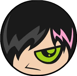 Emo Cartoon Character Avatar PNG Image