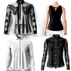 Emo Lace Shirt Png Jde PNG Image