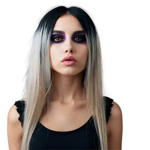 Emo Makeup Look Png Xlh PNG Image