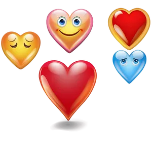 Emoji Hearts In Love Png Xfb24 PNG Image