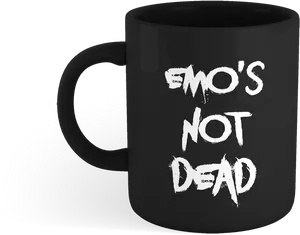 Emos Not Dead Black Mug PNG Image