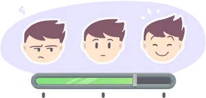 Emotion Loading Progress Animation PNG Image