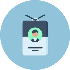Employee I D Badge Icon PNG