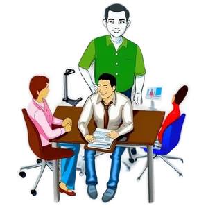 Employee In Office Meeting PNG 06202024 PNG