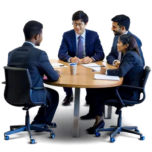 Employee In Office Meeting PNG Pws53 PNG