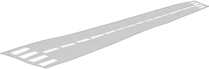 Empty Airport Runway Illustration PNG Image