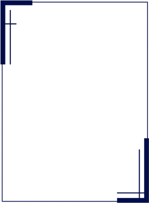 Empty Blue Frame Design PNG Image