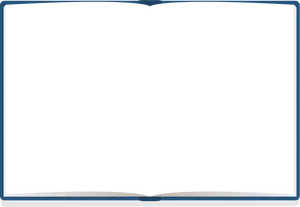 Empty Blue Frameon White Background PNG Image