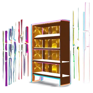 Empty Bookshelf Outline Png Yqm PNG Image