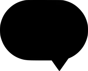 Empty Chat Bubble Outline PNG Image