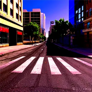 Empty City Street Png Rni4 PNG Image