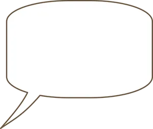 Empty Comic Speech Bubble PNG Image