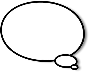 Empty Comic Speech Bubble PNG Image