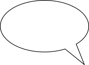 Empty Comic Speech Bubble PNG Image