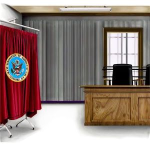 Empty Courtroom Silence Png Bec PNG Image