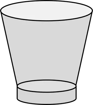 Empty Glass Outline PNG Image