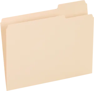 Empty Manila Folder PNG Image