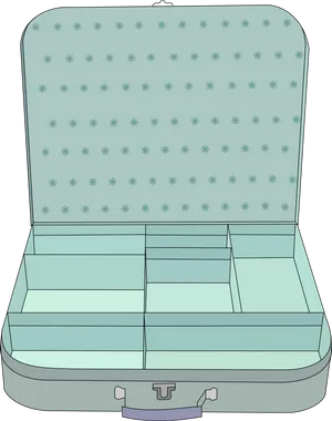 Empty Open Suitcase Illustration PNG Image