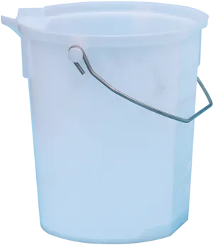 Empty Plastic Bucketwith Handle PNG Image