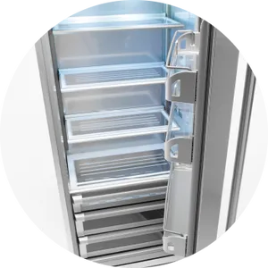 Empty Refrigerator Interior PNG Image