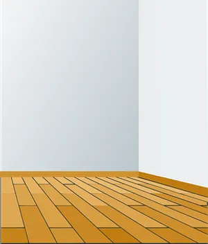 Empty Room Corner Illustration PNG Image