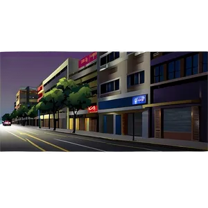 Empty Street Night Png 72 PNG Image